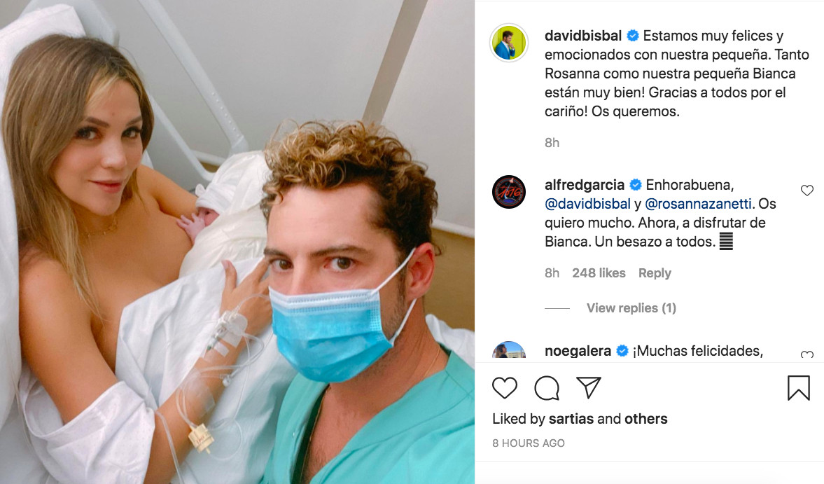 David Bisbal anuncia la llegada al mundo de su pequeña hija Bianca / INSTAGRAM