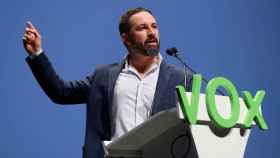 Santiago Abascal, líder de Vox, en un debate