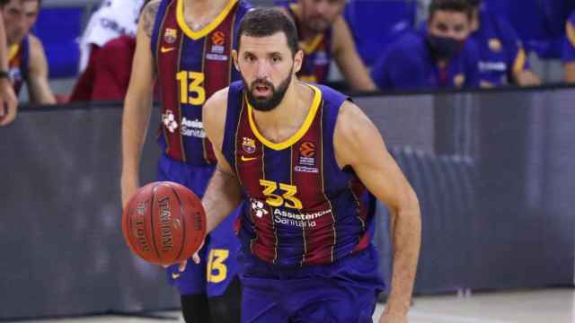 Nikola Mirotic, en una acción ante Khimki | FCB