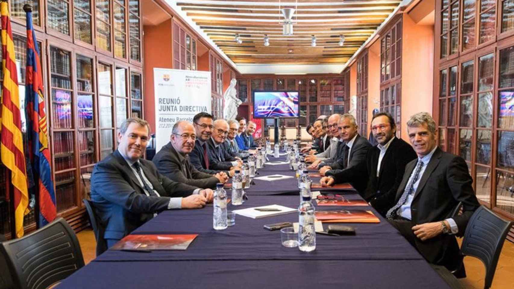 Una reunión de la junta directiva del Barça / EFE