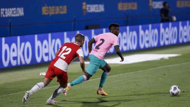 Nelson Semedo jugando contra el Girona / FC Barcelona
