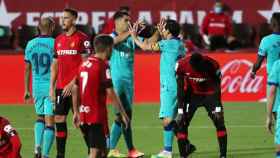Suárez y Messi celebrando un gol contra el Mallorca / FC Barcelona
