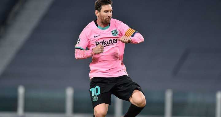 Leo Messi, celebrando su gol ante la Juventus | EFE