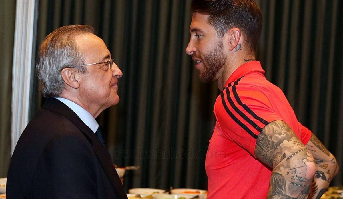 Sergio Ramos y Florentino Pérez, en una imagen de archivo | EFE