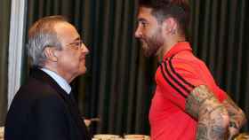 Sergio Ramos y Florentino Pérez, en una imagen de archivo | EFE