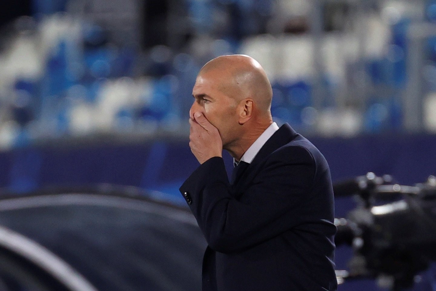 Zidane en un partido con el Real Madrid / EFE