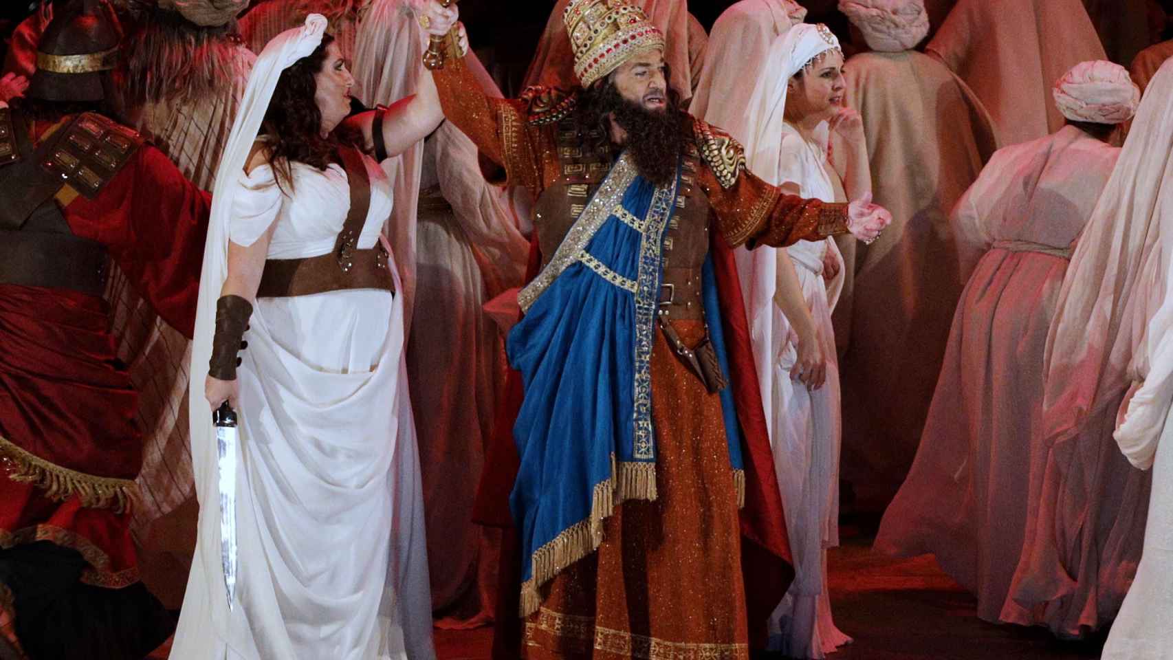 Plácido Domingo durante su interpretación en la ópera 'Nabucco' / EP