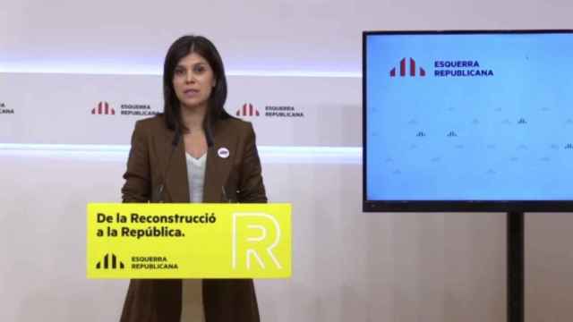 La secretaria general adjunta y portavoz de ERC, Marta Vilalta, en rueda de prensa telemática / EUROPA PRESS