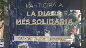 Propaganda de la ANC en las marquesinas del transporte público de Barcelona / @oramirezlara (TWITTER)