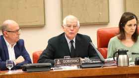 El minstro de Exteriores, Josep Borrell, en la Comisión de Exteriores del Congreso / EUROPA PRESS