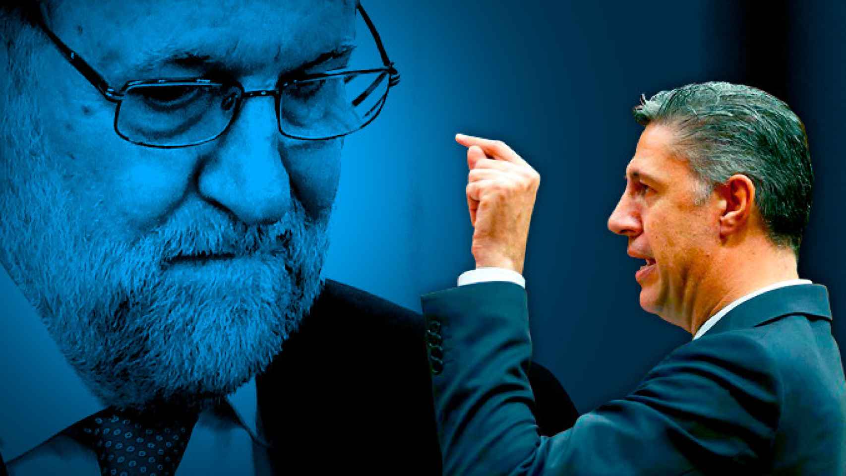 Mariano Rajoy, presidente del Gobierno, y Xavier García Albiol, presidente del PP catalán / CG