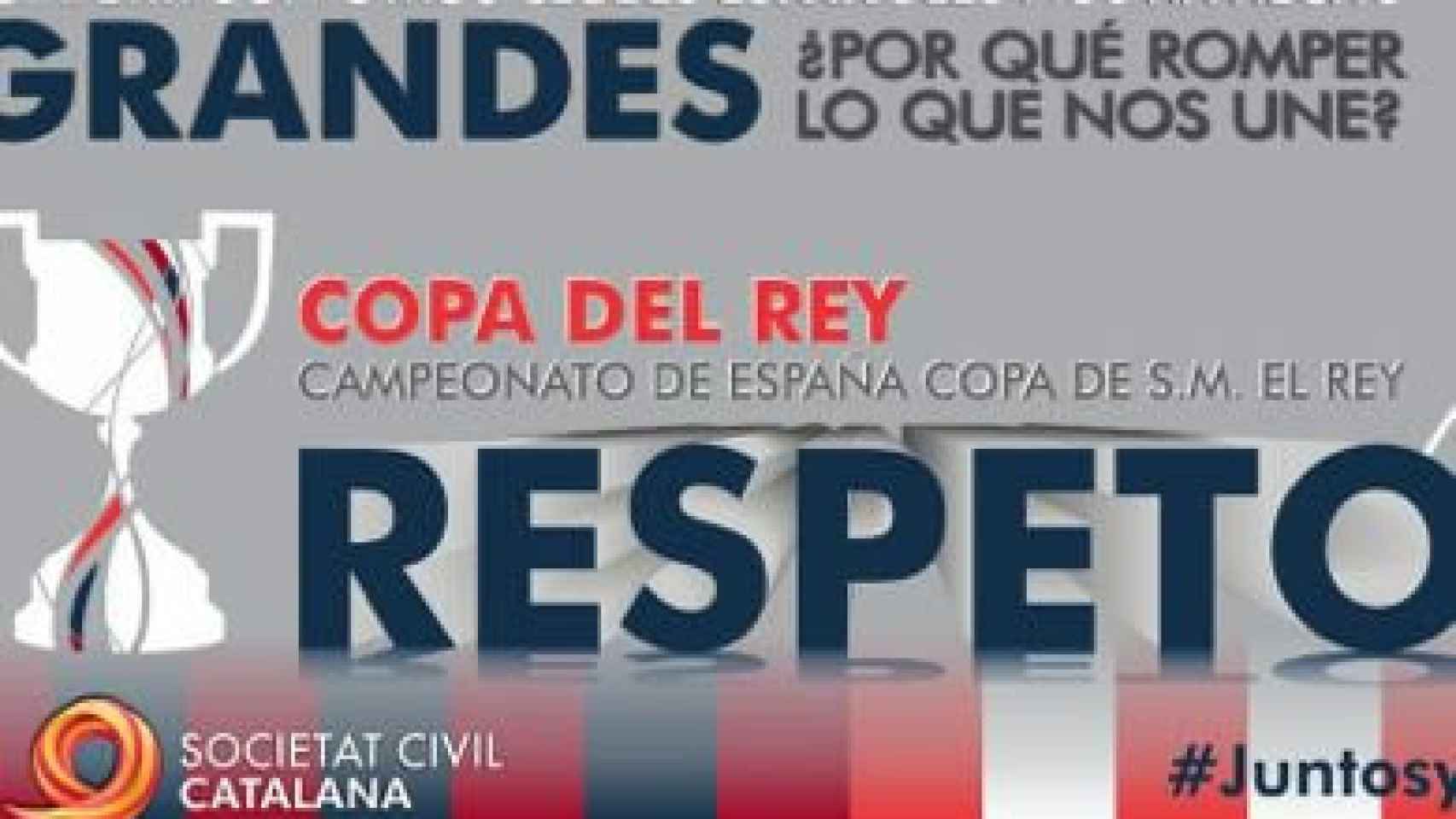 Campaña de SCC para pedir respeto durante la Final de la Copa del Rey