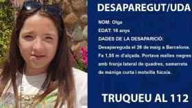 Olga, la joven de 16 años desaparecida en Barcelona / MOSSOS