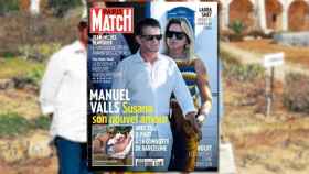 Manuel Valls y Susana Gallardo, la pareja del verano, en la portada de 'París Match' / CG