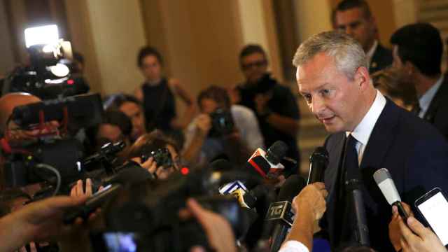 Bruno Le Maire en el momento de anuncia la iniciativa franco-alemana contra la elusión fiscal de ciertas multinacionales