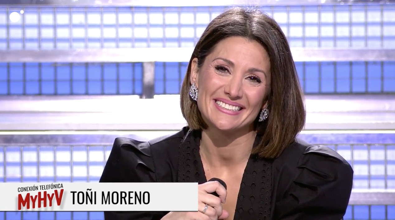 Toñi Moreno entra en directo en 'MyHyV' para contar cómo se encuentra tras ser madre / MEDIASET