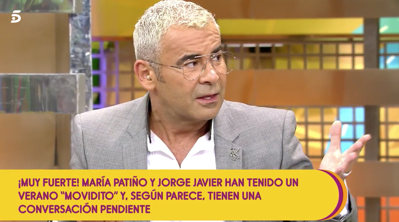 Jorge Javier Vázquez explica por qué se enfadó con María Patiño / MEDIASET