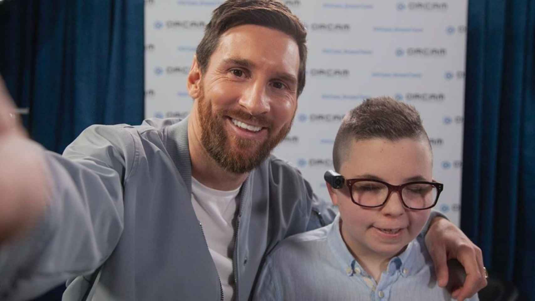 Leo Messi en una colaboración solidaria