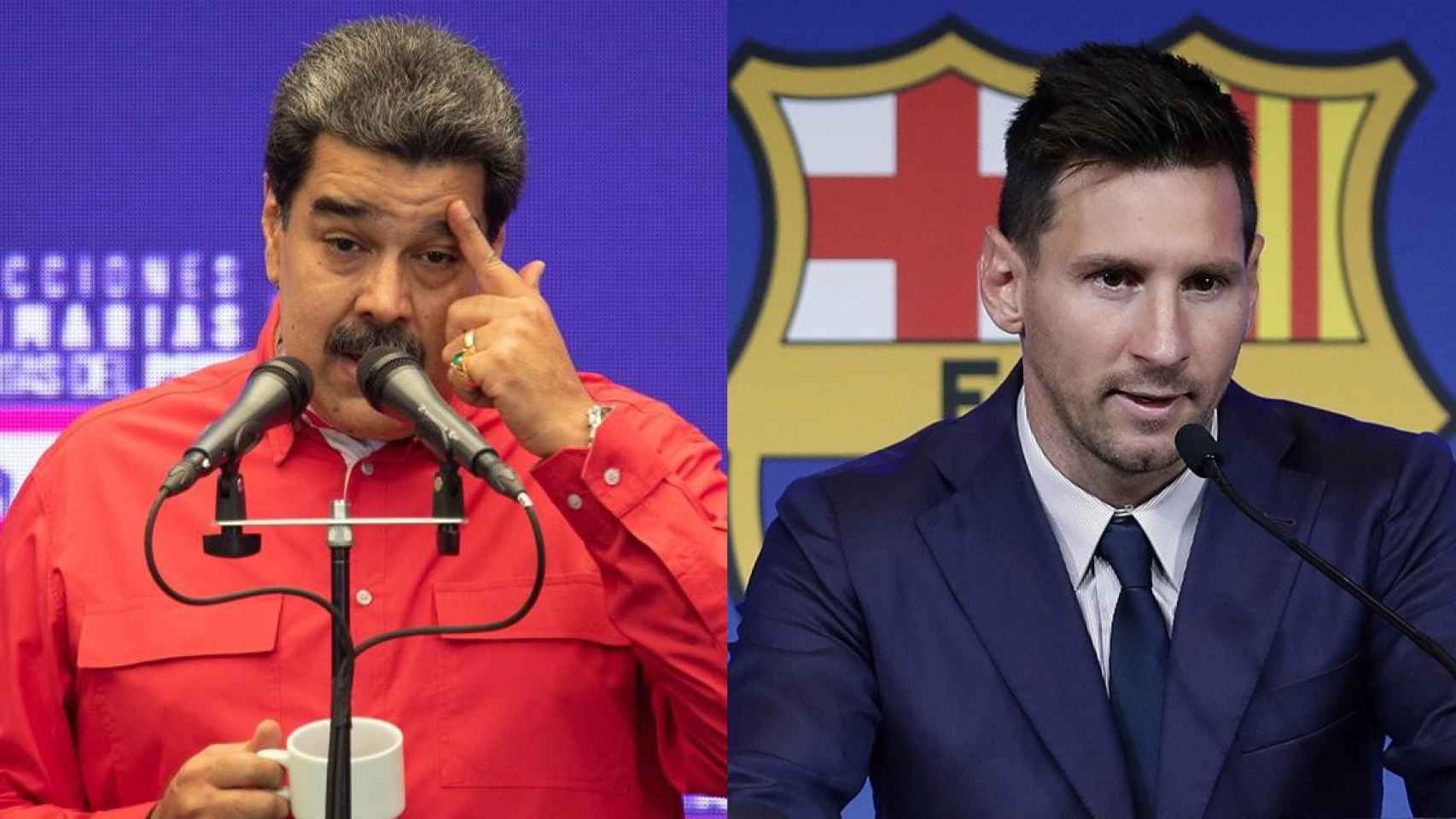 Maduro y Messi, en un fotomontaje / Culemania