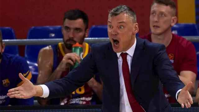 Jasikevicius, en un partido con el Barça | FCB