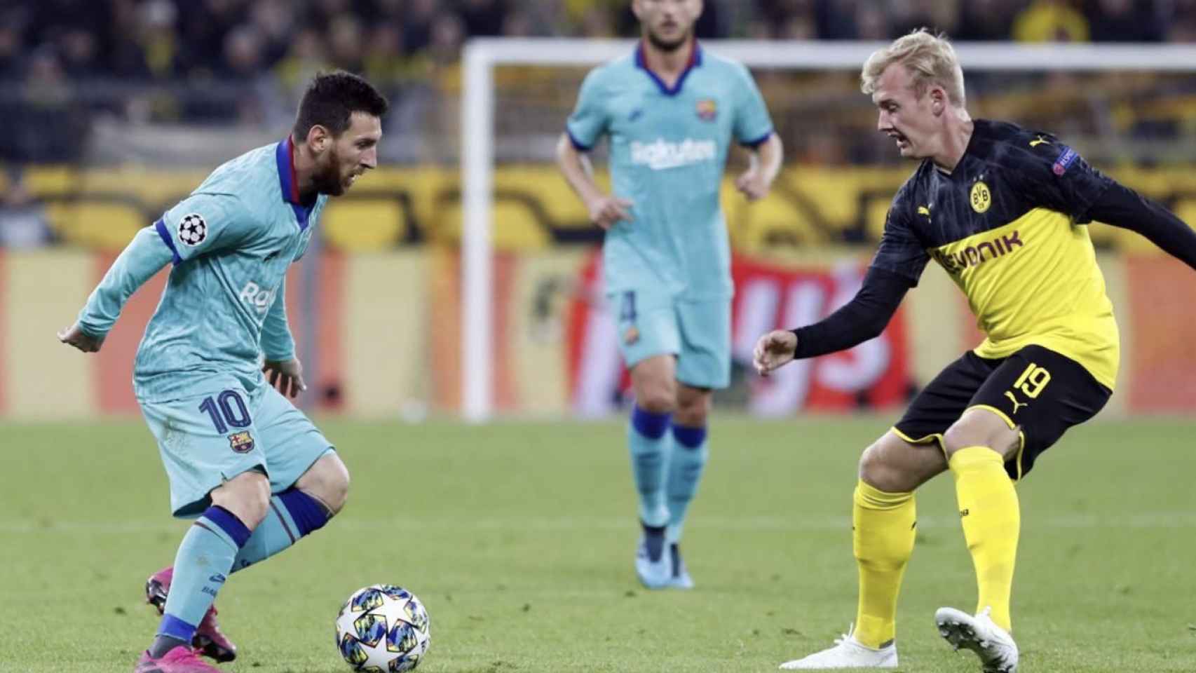 Una foto de Leo Messi frente al Borussia Dortmund / FCB