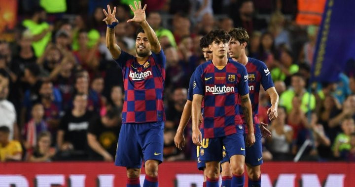 Luis Suárez decidió el Barça-Arsenal del Gamper 2019 / EFE