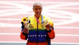 La atleta del FC Barcelona Yulimar Rojas, medalla de oro y récord del mundo en Tokio 2020 / EUROPA PRESS