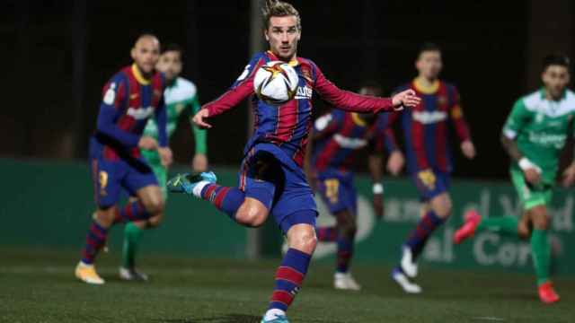 Antoine Griezmann jugando contra el Cornellà en Copa del Rey / FC Barcelona