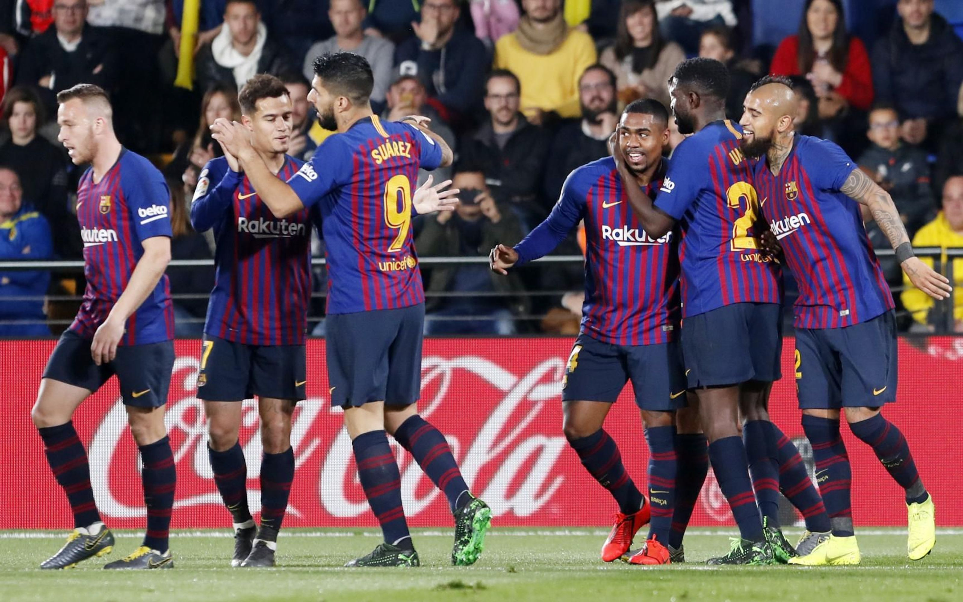 Los jugadores del Barça celebrando el gol de Coutinho / FC Barcelona