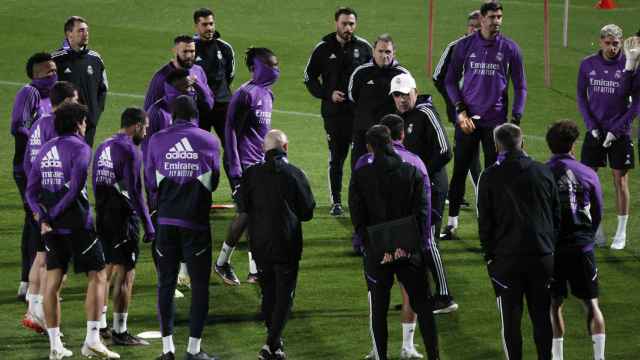 Entrenamiento del Real Madrid en Riad / EFE