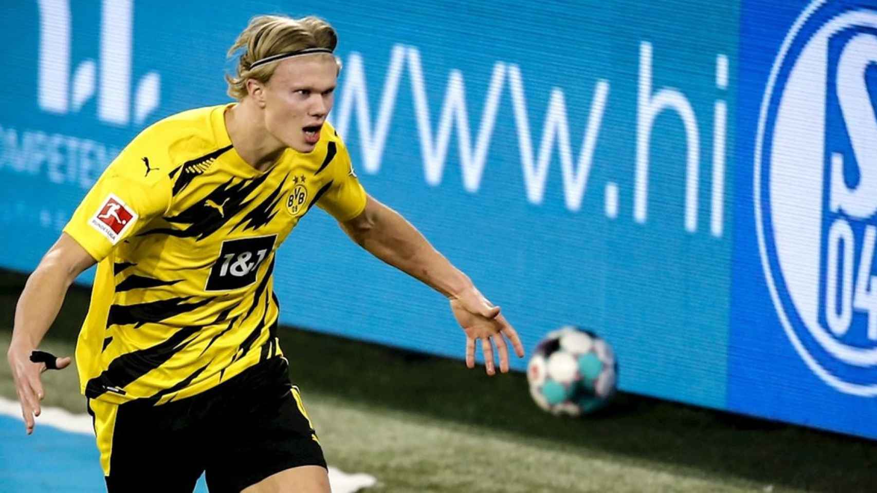 Erling Haaland celebra un gol con el Borussia Dortmund / EFE