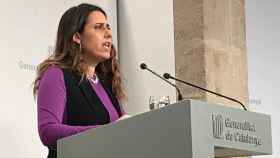 La portavoz del Govern, Patrícia Plaja, en rueda de prensa / EUROPA PRESS