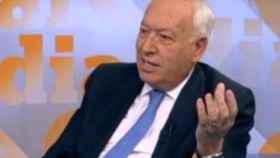 El ministro de Asuntos Exteriores, José Manuel García-Margallo, este lunes en una entrevista en 8tv