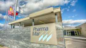 Entrada de la sede de PharmaMar, uno de los valores impulsados por el Covid-19 / EP