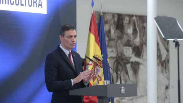 Pedro Sánchez, presidente del Gobierno, durante la presentación del Plan de Recuperación / EP