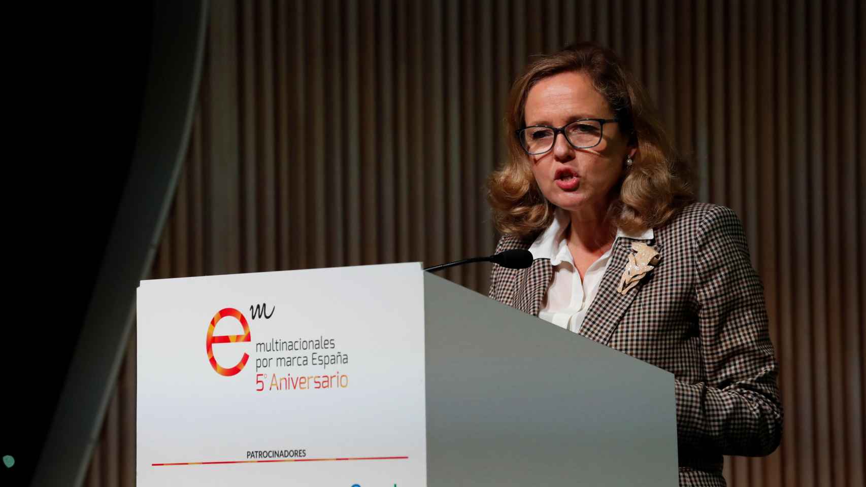 Nadia Calviño, ministra de Economía en funciones cuyas previsiones de crecimiento han sido rebajadas por la OCDE / EFE