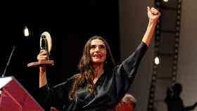Imagen de archivo de la actriz Ángela Molina en diciembre de 2015, cuando recibió el premio Almeria tierra de cine.