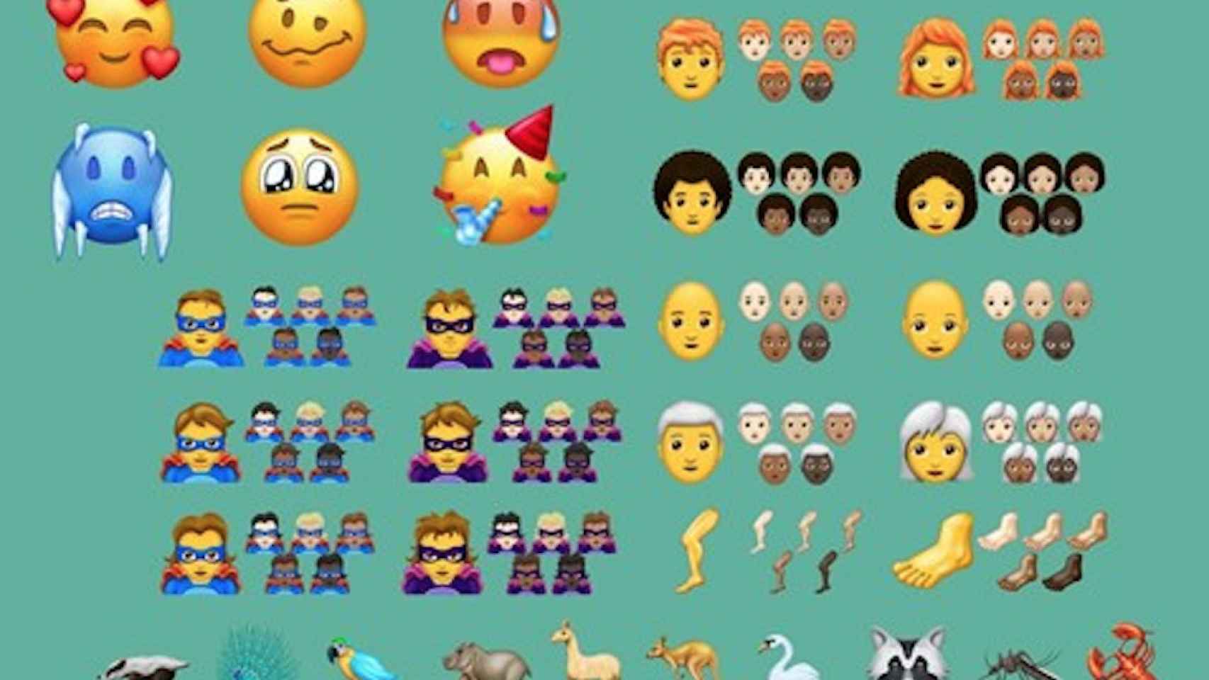 Algunos de los nuevos emojis / Emojipedia