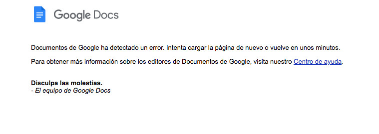 Google Drive deja de funcionar en todo el mundo / CG