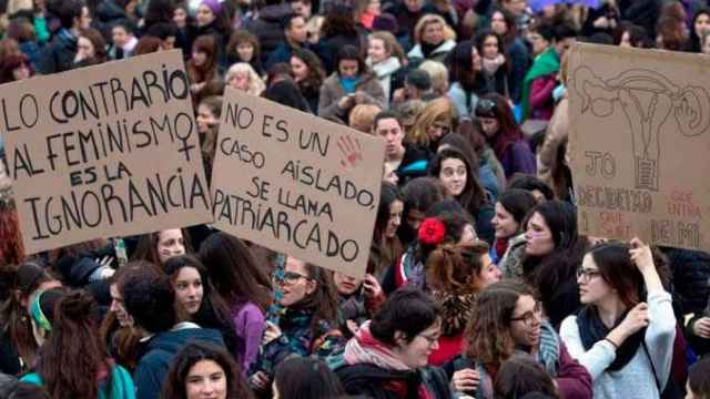 Marcha feminista del 8 de marzo / EFE