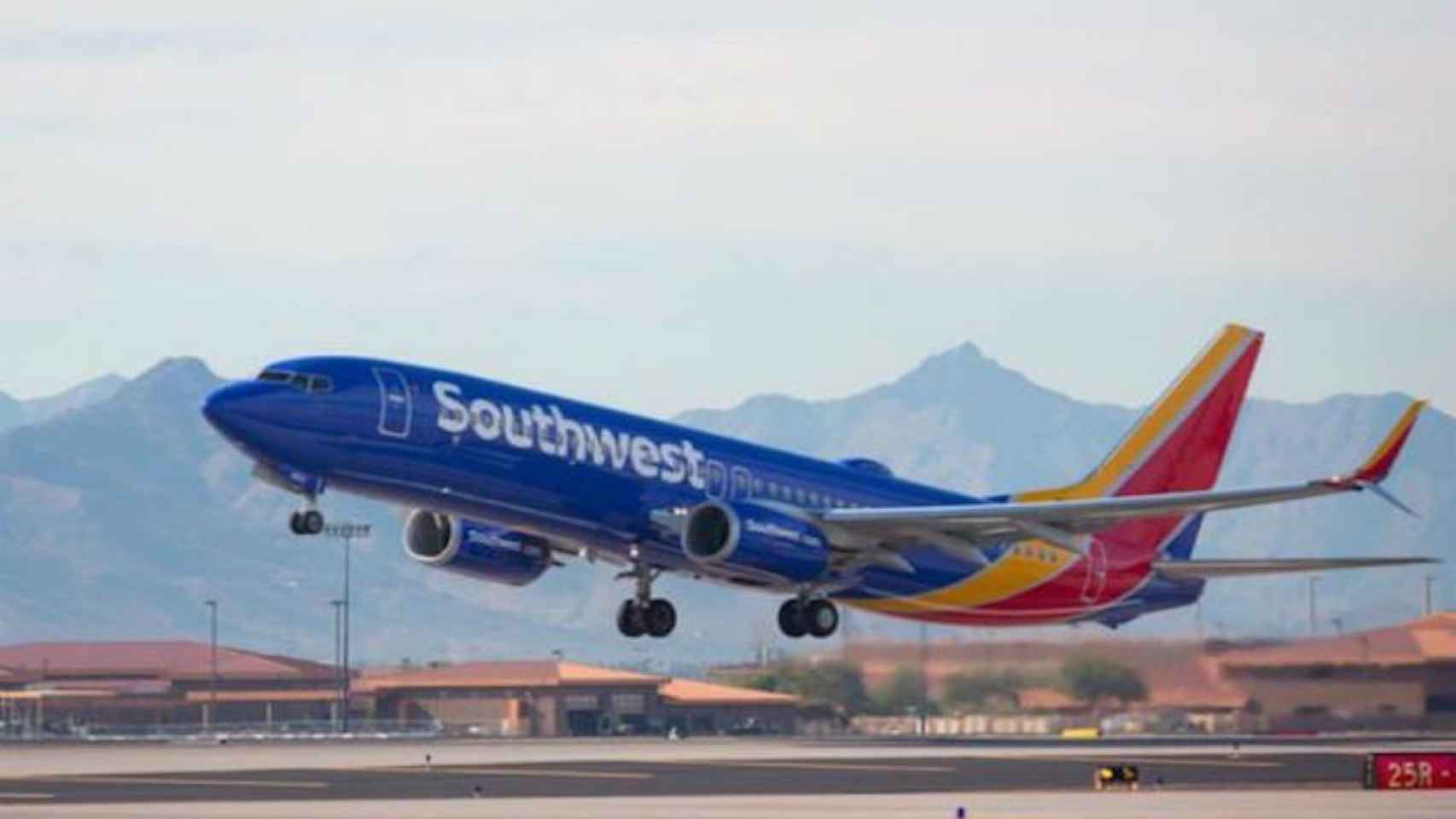 Una foto de archivo de un avión de la compañía Southwest