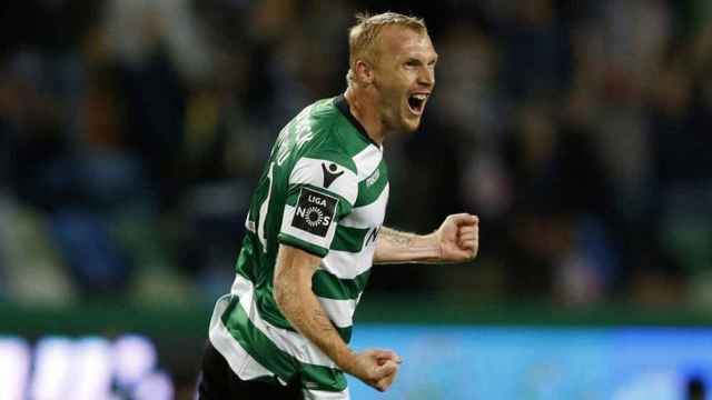 Jeremy Mathieu jugando con el Sporting de Lisboa /REDES