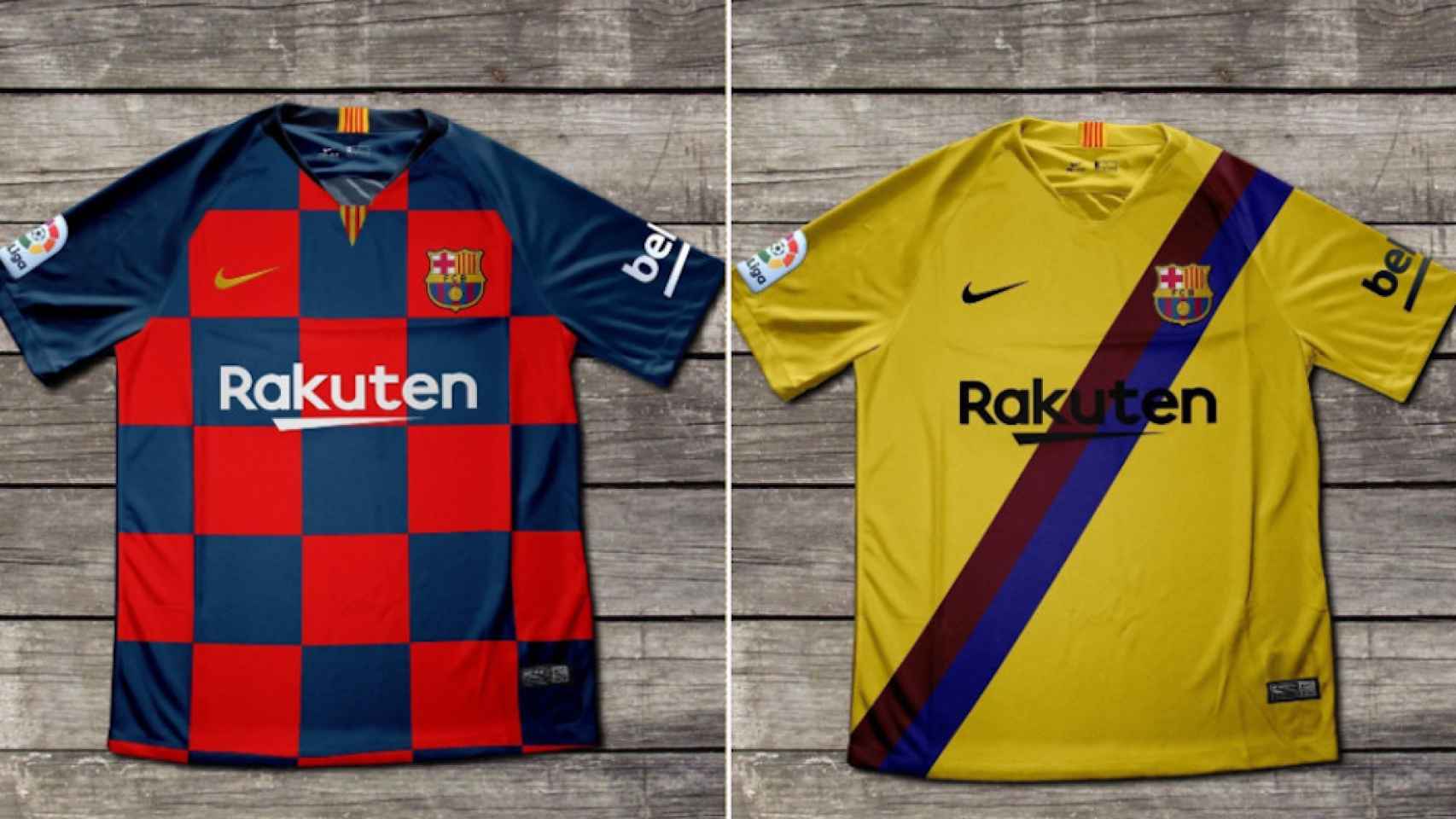 Una foto de las dos camisetas del Barça de la temporada 2019-20 / TWITTER