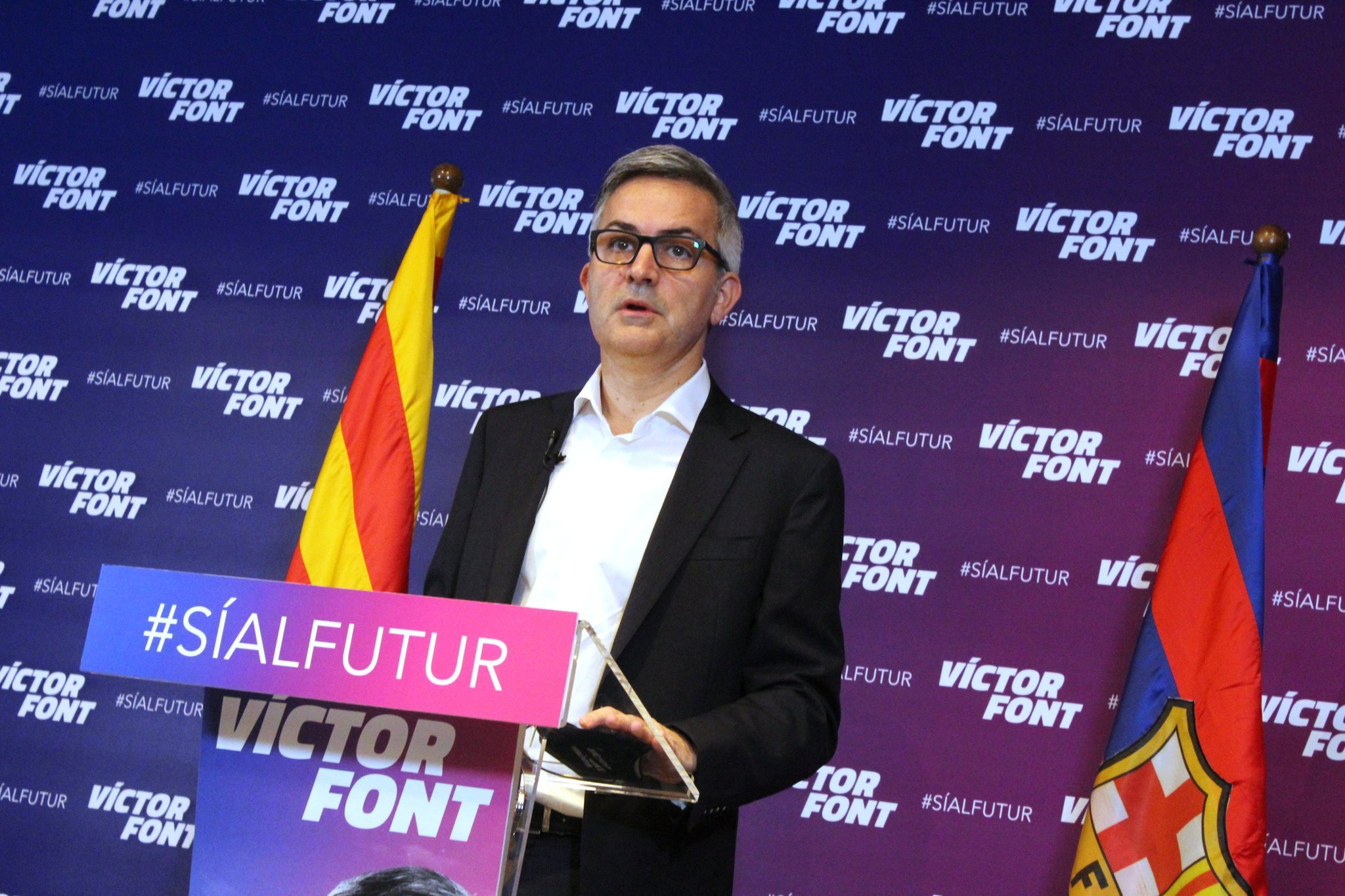 Víctor Font en un acto de la candidatura de 'Sí al futur' / 'Sí al futur'