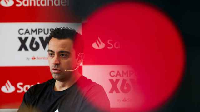 Xavi Hernández en un acto promocional / EFE