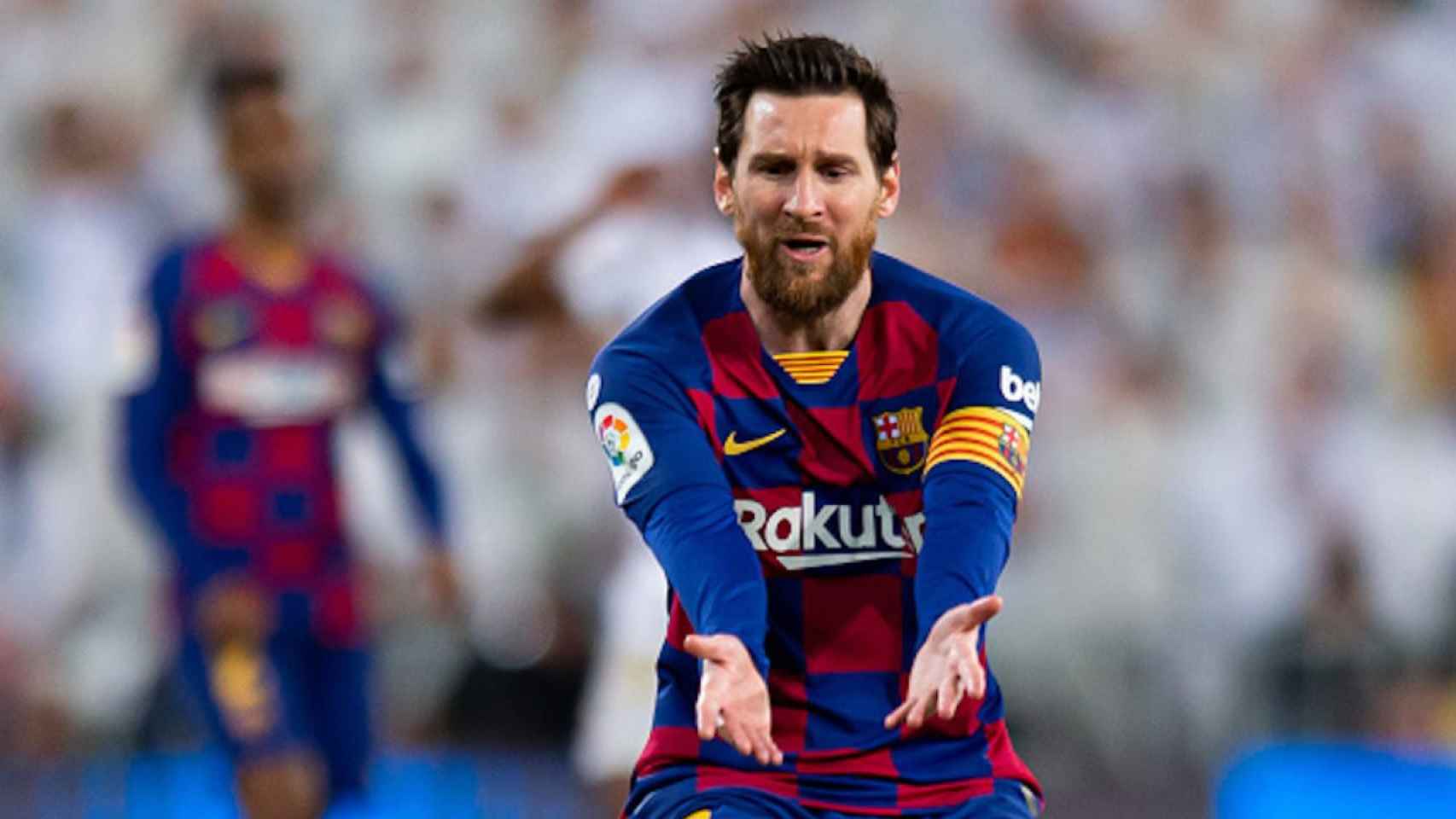 Leo Messi, lamentando una acción con el Barça | EFE