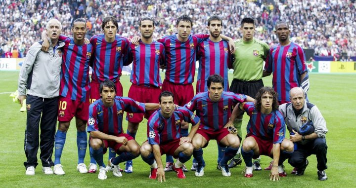 Once inicial del Barça en la final de la Champions de 2006 / EFE