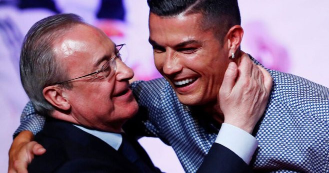 Florentino Pérez, junto a Cristiano Ronaldo | EFE