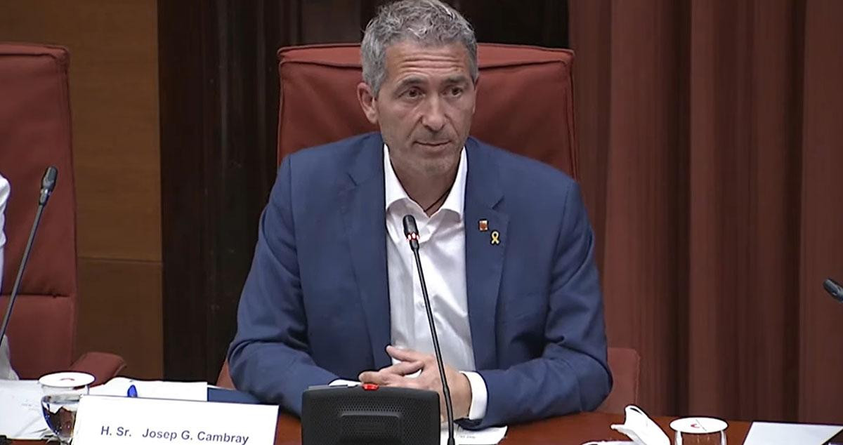 El conseller de Educación de la Generalitat, Josep Gonzàlez-Cambray, en la comisión de Educación del Parlament / EUROPA PRESS