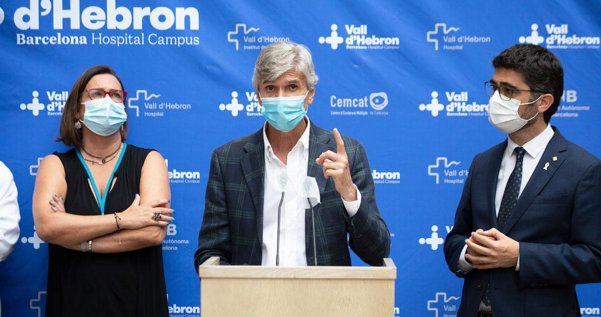 Josep Maria Argimon, consejero catalán de Salud, en un acto en el Hospital Vall d'Hebron / EP